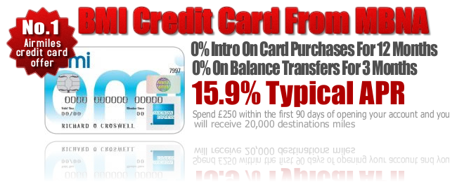 MBNA Bmi American Express Card